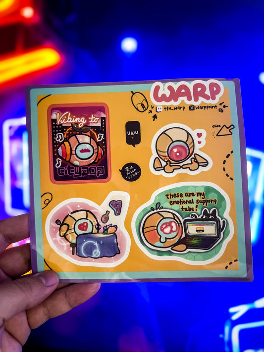 Warp Sticker Sheet - Warp Shop!